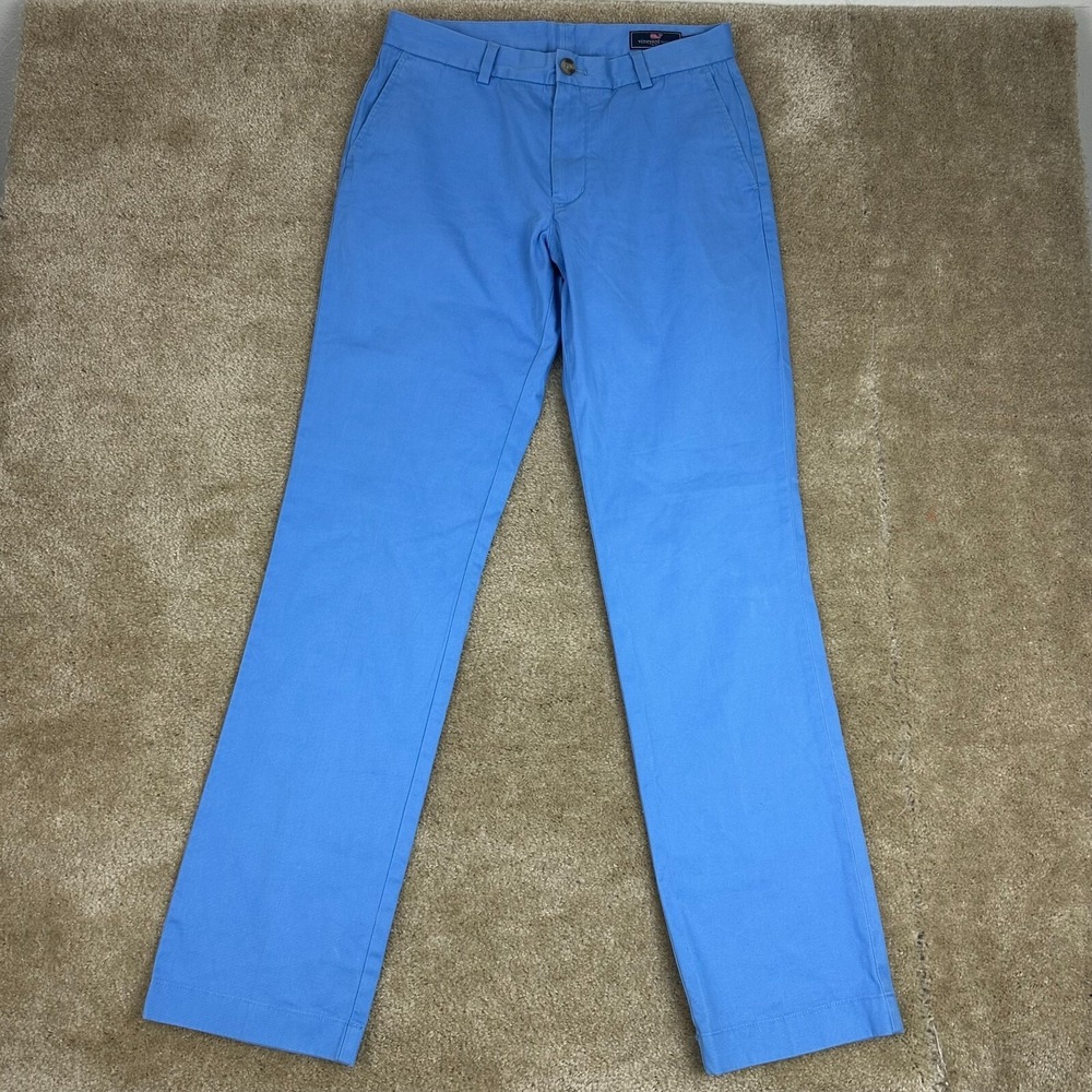 Vineyard Vines Breaker Pants Adult 30X33 Blue Khaki Golf Casual Preppy mens